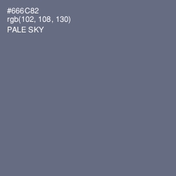 #666C82 - Pale Sky Color Image